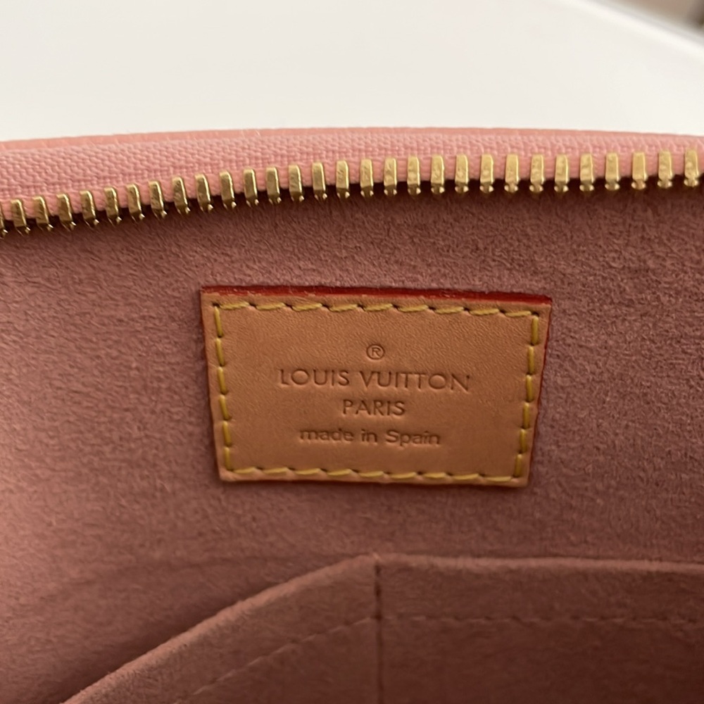 Authentic Louis Vuitton V Tote Monogram Canvas and Leather BB - Picture 10 of 10